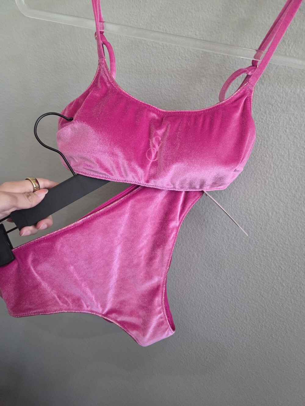Women’s Velvet High-Waist Bikini Set